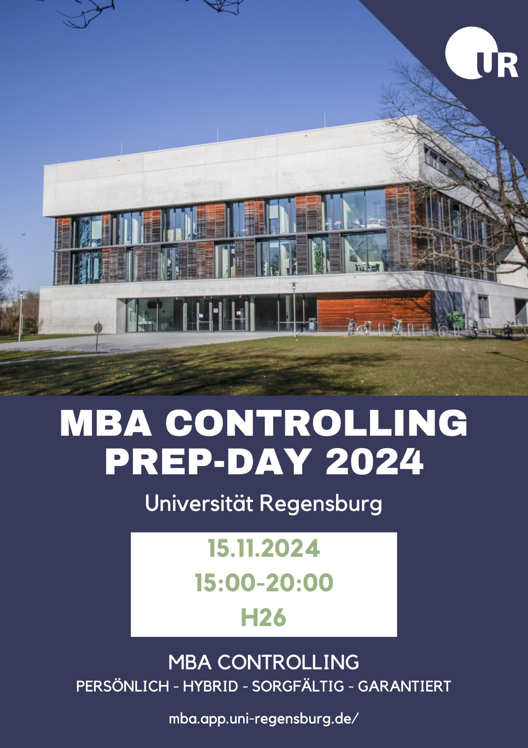 Infoabend 2024 - MBA Controlling, Uni Regensburg